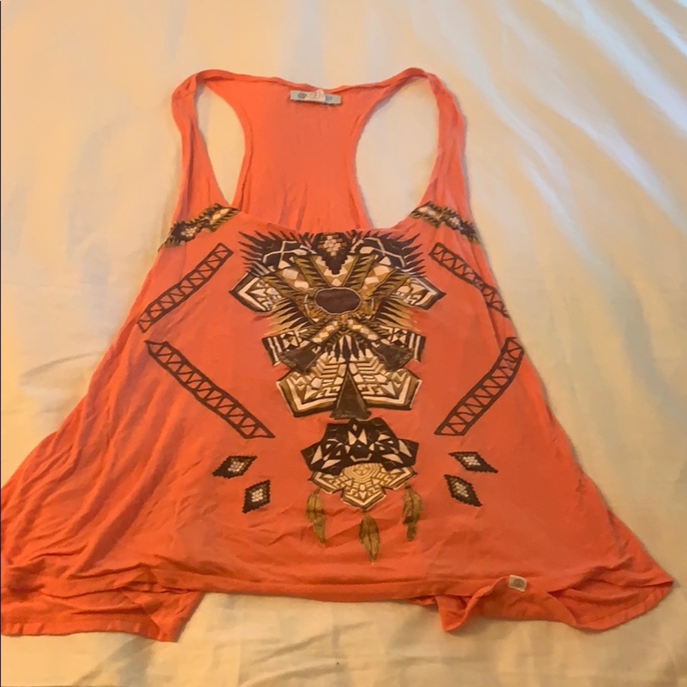 Aztec print tank top